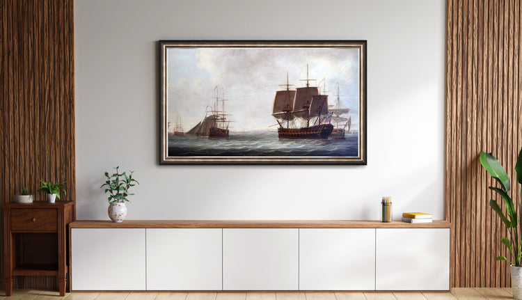 Fenna - Distressed Silver TV Frame