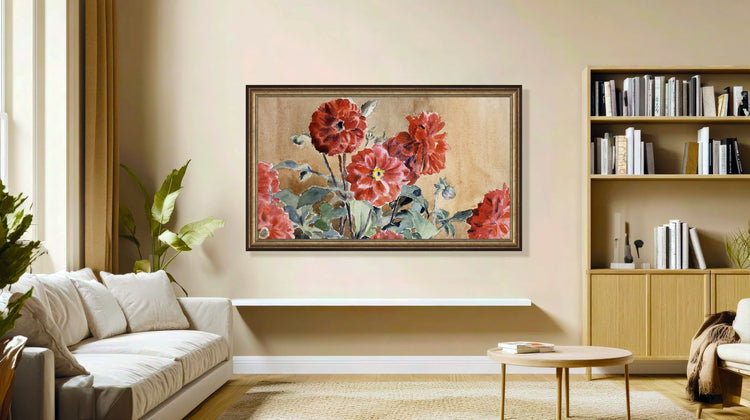 Isadora - Antique Silver TV Frame
