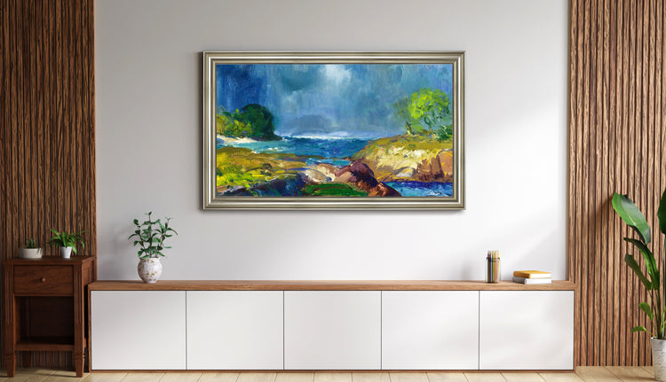 Lenora - Antique Silver TV Frame