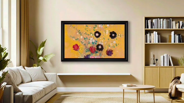 Lenora - Matt Black TV Frame