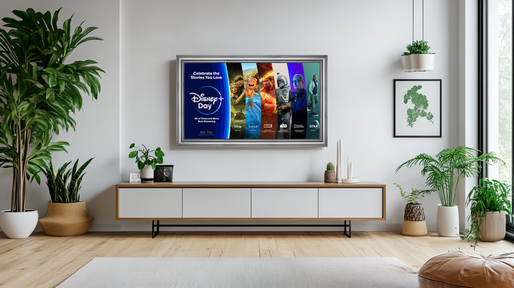 Lenora - Bright Silver TV Frame