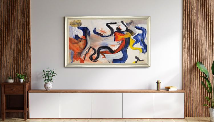 Polly - Distressed Silver TV Frame
