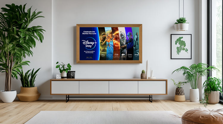 Romily - Brushed Oak TV Frame
