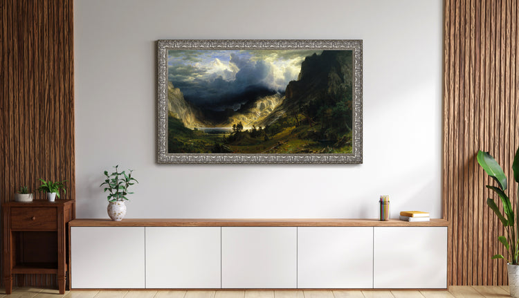 Verity - Antique Silver TV Frame