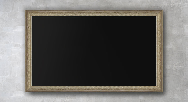 Gigi - Ornate Antique Silver TV Frame