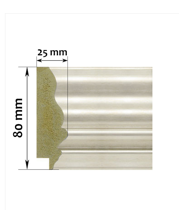 Romily - Champagne Silver TV Frame