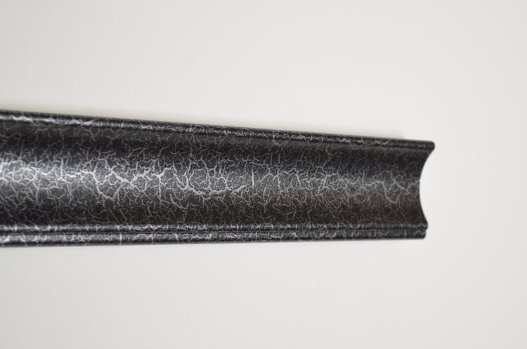 Vesper - Crackled Black Silver TV Frame
