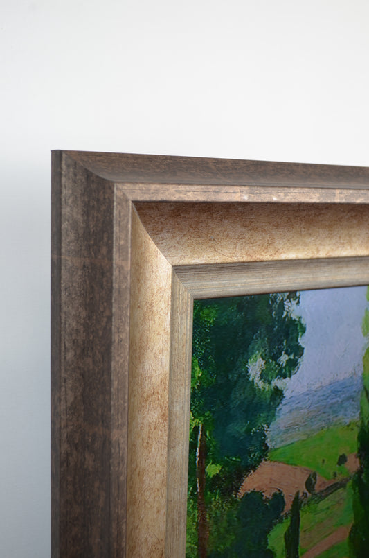 Isadora - Antique Silver TV Frame
