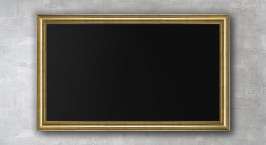 Lenora - Distressed Light Gold TV Frame