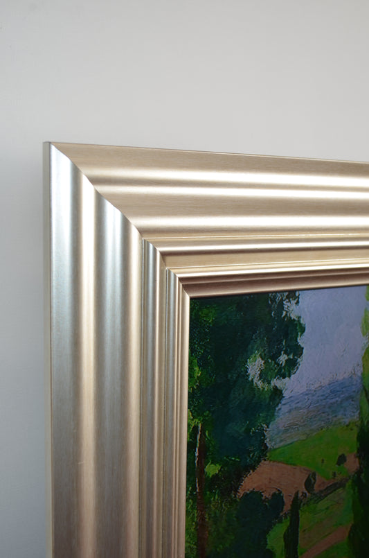 Romily - Champagne Silver TV Frame