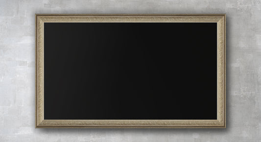 Gigi - Ornate Antique Silver TV Frame