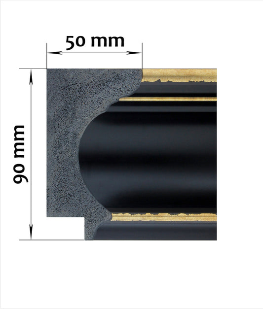 Lenora - Black & Gold Sample