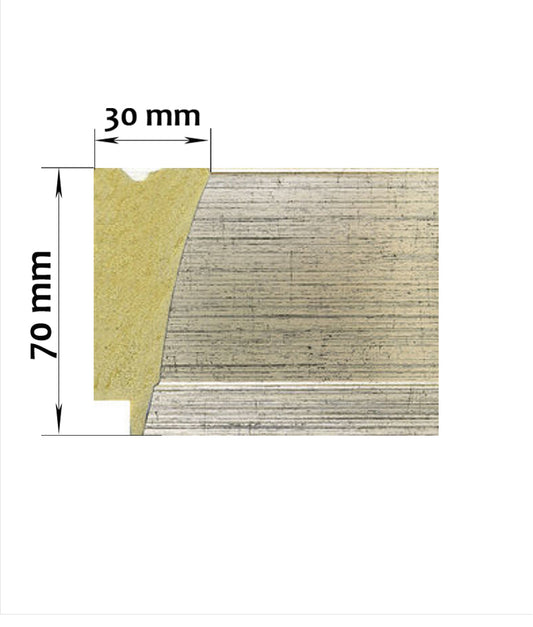 Polly - Distressed Silver Sample